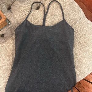 lululemon dark grey racerback tanktop